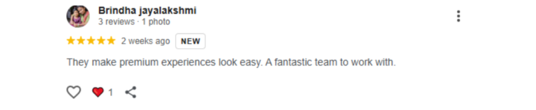 review from clients for the services we provided-blackpepperevents