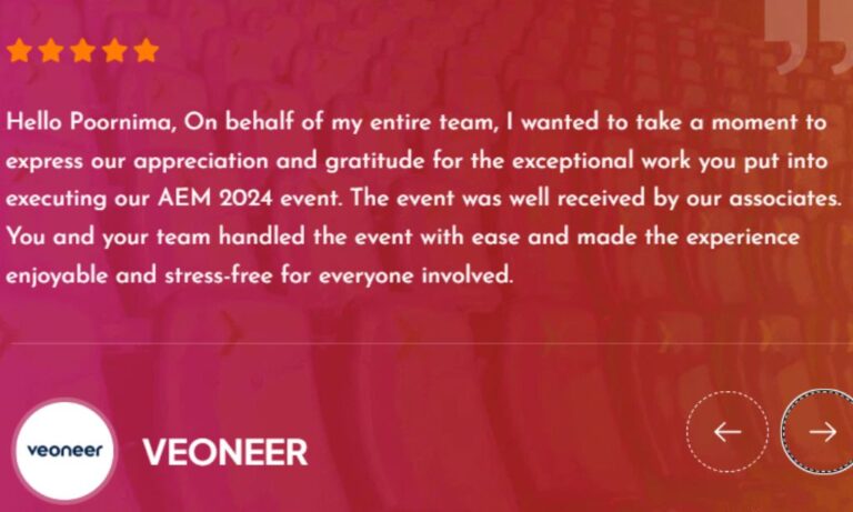 review from clients for the services we provided-blackpepperevents